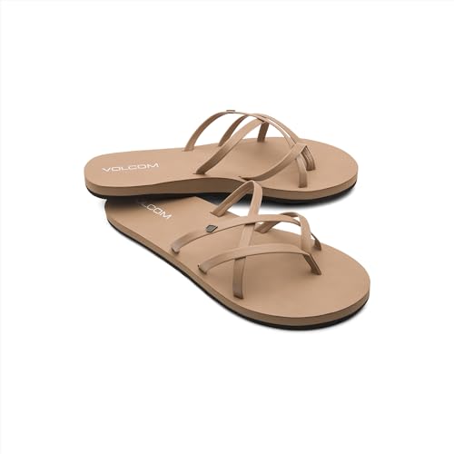 Volcom Damen New School Flip Flop Sandalen Flipflop, Natur, 38 EU von Volcom