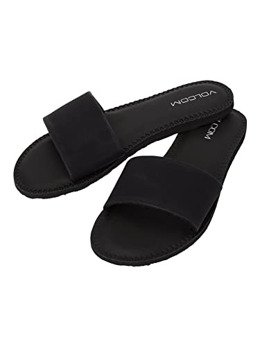 Volcom Damen Simple Synthetic Leather Strap Slide Schiebe-Sandalen, Black Out, 38 EU Volcom Damen Simple Synthetic Leather Strap Slide Schiebe-Sandalen, Black Out, 38 EU von Volcom