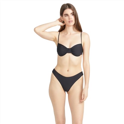 Volcom Damen Simply Seamless Cheekini Badeanzug Bikinihose Bikini-Unterteile, Schwarz 124, Medium von Volcom