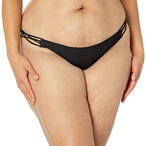 Volcom Damen Simply Solid Full Bottom (Regular & Plus Size) Bikini-Unterteile, New Black, Medium von Volcom