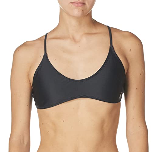 Volcom Damen Simply Solid Scoop Bikini, Schwarz, S von Volcom