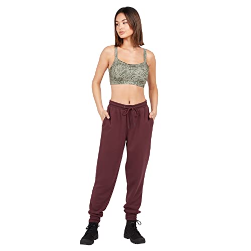 Volcom Damen Stone Stacked Slim Fit Jogginghose Hose, burgunderfarben, M Volcom Damen Stone Stacked Slim Fit Jogginghose Hose, burgunderfarben, M von Volcom