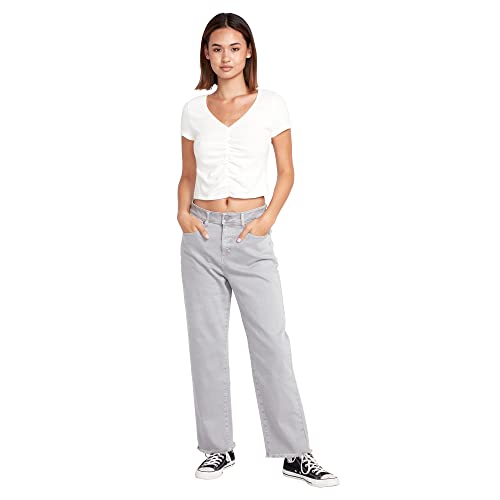 Volcom Damen Stone Step High Rise Denim Jeans Hose, Mondstrahl, 28 von Volcom