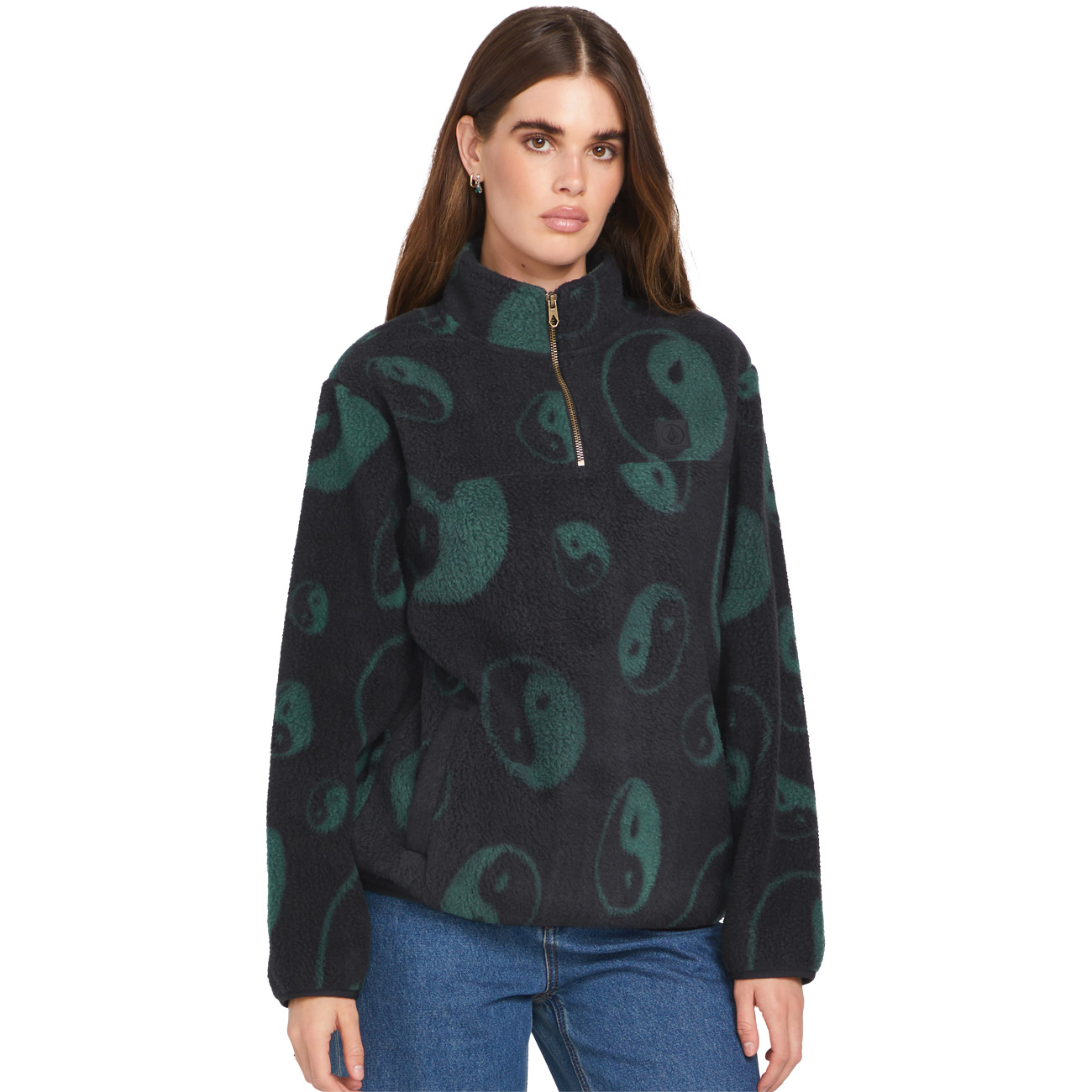 Volcom Damen Sweatshirt PHEELIN IT MOCK NECK 1/4 Zip Volcom Damen Sweatshirt PHEELIN IT MOCK NECK 1/4 Zip von Volcom