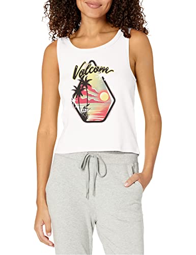 Volcom Damen That One Baby-Tanktop T-Shirt, Weiß (1), Klein von Volcom