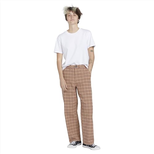 Volcom Damen Thisthatthem Skate Relaxed Fit Chinohose Hose, Toffee, 25 von Volcom