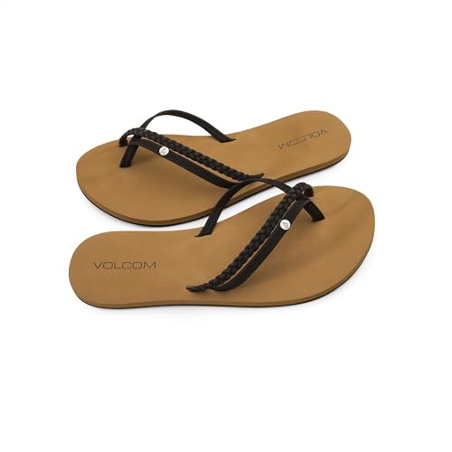 Volcom Damen Thrills Sandal Flipflop, Schwarz-Neu, 35.5 EU von Volcom