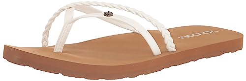 Volcom Damen Thrills Sandale Flip-Flop, Weiß - Neu, 39 EU von Volcom