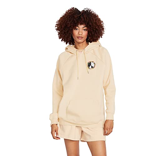 Volcom Damen Truly Stoked Ovesized Bf Kapuzen-Fleece-Sweatshirt Kapuzenpullover, haselnussbraun, Small von Volcom