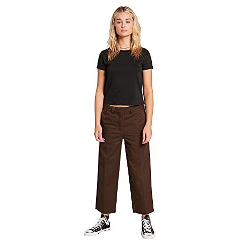 Volcom Damen Whawhat Chino Pant Chinohose, Dunkelbraun, 30 von Volcom