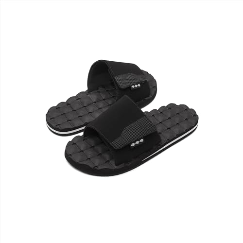 Volcom Eco Recliner Slide Sandale für Herren, Schwarz Weiß, 44.5 EU von Volcom