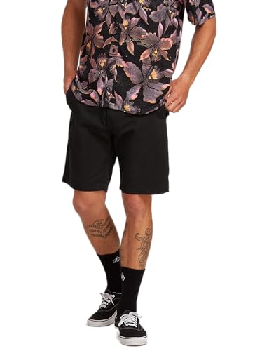 Volcom Frickin Drifter Herren-Chino Walk-Shorts, 50,8 cm, Schwarz, 48 von Volcom