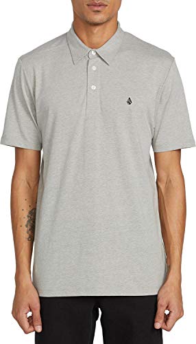 Volcom Herren Banger Poloshirt Polohemd, grau meliert, Groß von Volcom