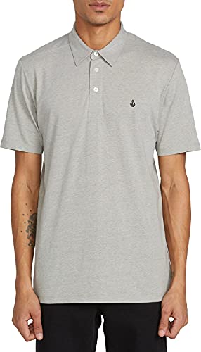 Volcom Herren Banger Polo Poloshirt, grau meliert, Mittel von Volcom