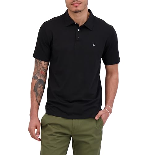 Volcom Herren Banger Poloshirt Polohemd, Getöntes Schwarz, Mittel von Volcom