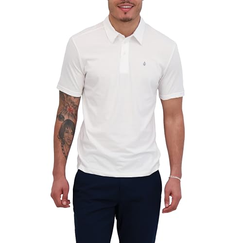 Volcom Herren Banger Poloshirt Polohemd, weiß, L von Volcom