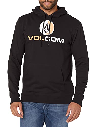 Volcom Herren Blaquedout Fleece-Sweatshirt mit Kapuze Kapuzenpullover, Schwarz, S von Volcom