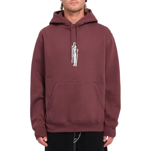 Volcom Herren Catch 91 Pullover Hooded Fleece Sweatshirt Merlot, Merlot, Large von Volcom