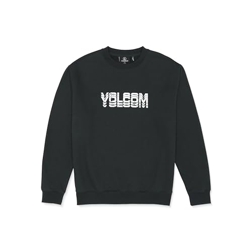 Volcom Herren Cement Crew Neck Fleece Sweatshirt Pullover, Washed Black Heather, X-Large Volcom Herren Cement Crew Neck Fleece Sweatshirt Pullover, Washed Black Heather, X-Large von Volcom