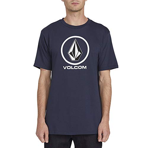 Volcom Herren Crisp Stone Kurzarm T-Shirt, Navy, Groß von Volcom