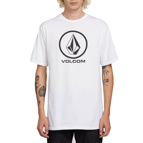 Volcom Herren Crisp Stone, kurzärmelig T-Shirt, Weiß, Groß von Volcom