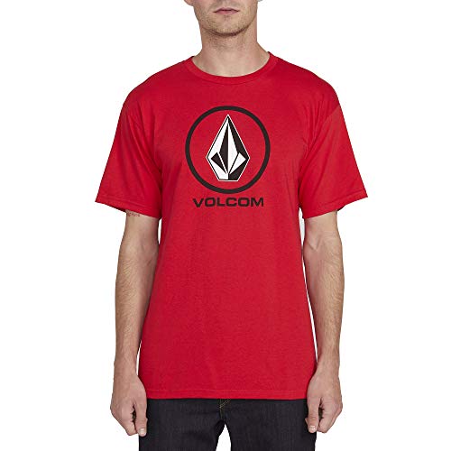 Volcom Herren Crisp Stone SST T-Shirt, rot, Mittel von Volcom