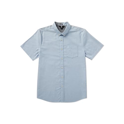 Volcom Herren Everett Oxford Short Sleeve Shirt Hemd mit Button-Down-Kragen, Wrecked Indigo 1, Mittel Volcom Herren Everett Oxford Short Sleeve Shirt Hemd mit Button-Down-Kragen, Wrecked Indigo 1, Mittel von Volcom