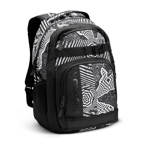 Volcom Herren Everstone Skate Rucksack, Schwarz Weiß, Einheitsgröße von Volcom