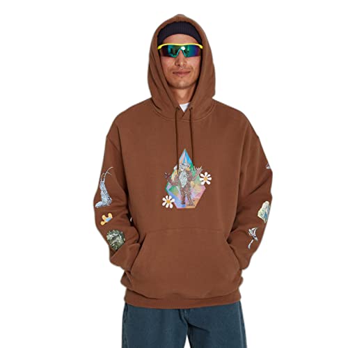 Volcom Herren FA Chrissieabbottxfrench Po Hoodie, Mokka, L von Volcom