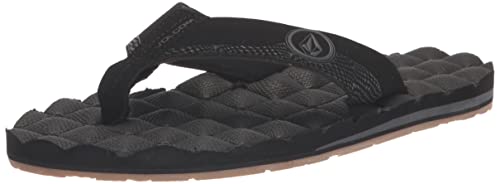 Volcom Herren Flip-Flop mit Liegesandalen Flipflop, Black Destructo, 42 EU von Volcom