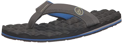Volcom Herren Flip-Flop mit Liegestuhl Flipflop, Blaue Kombi, 44.5 EU von Volcom
