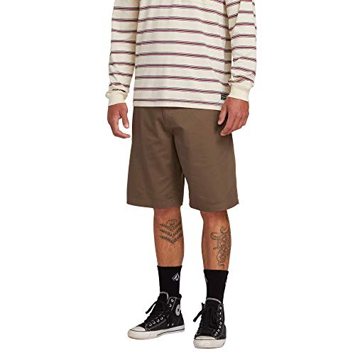 Volcom Herren Frickin Chino Lässige Shorts, Mushroom, 49 von Volcom