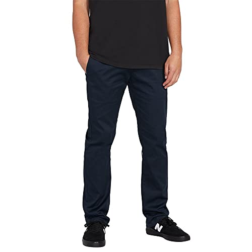 Volcom Herren Frickin Stretch-Chinohose mit Moderner Passform Hose, Dark Navy 1, 30W / 32L von Volcom