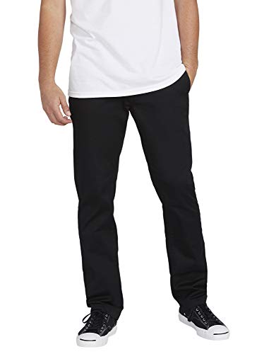 Volcom Herren Frickin Stretch-Chinohose mit Moderner Passform Hose, schwarz 1, 33W / 32L von Volcom