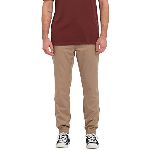 Volcom Herren Frickin Slim Jogger Hose, Kaki, M von Volcom