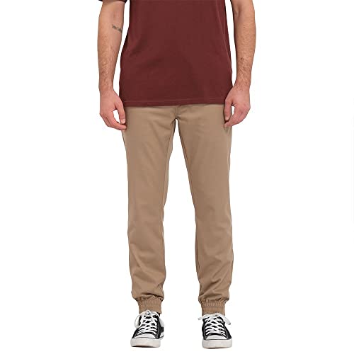 VOLCOM Herren Frickin Slim Jogger Hose, Kaki, S von Volcom
