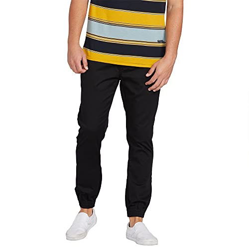 VOLCOM Herren Frickin Slim Jogger Hose, schwarz, L von Volcom