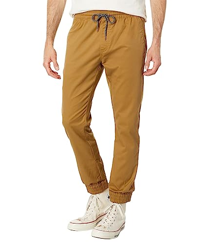 Volcom Herren Frickin Slim Joggerhose Hose, Dunkles Khaki 1, Mittel von Volcom