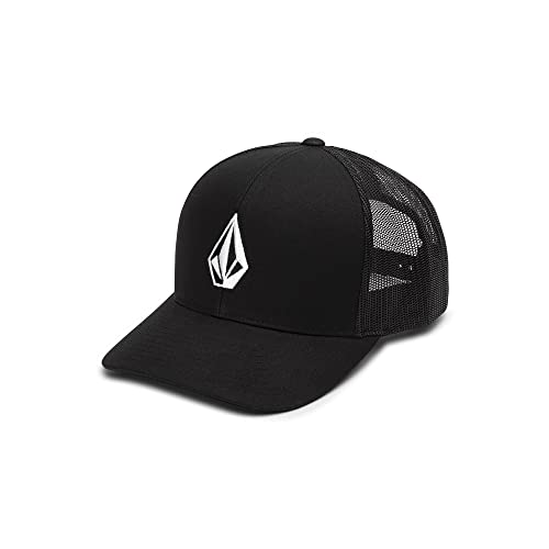 Volcom Herren Trucker-Mütze aus Vollstein Baseballkappe, Schwarz 1, Einheitsgröße von Volcom