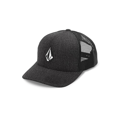 Volcom Herren Full Stone Cheese Trucker Hat Baseballkappe, Dunkelgrau meliert, Einheitsgröße Volcom Herren Full Stone Cheese Trucker Hat Baseballkappe, Dunkelgrau meliert, Einheitsgröße von Volcom
