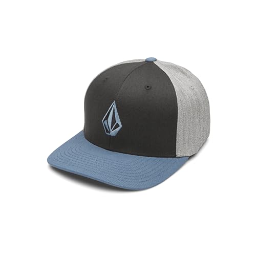 Volcom Herren Full Stone Flex Fit Baseballkappe, Blaue Spülung, Large von Volcom