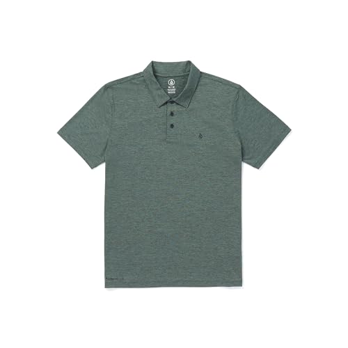 Volcom Herren Hazard Performance Golf-Poloshirt, kurzärmelig, leicht Hemd, Tannengrün, L von Volcom