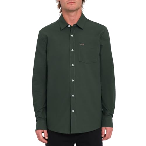Volcom Herren Hemd VEECO Oxford LS, Größe:S, Farben:Dark Forest von Volcom