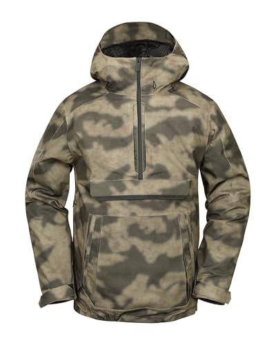 Volcom Herren Jacket Brighton Pullover Anarok Hooded Snowboard Jacke, Camouflage S5, XL von Volcom