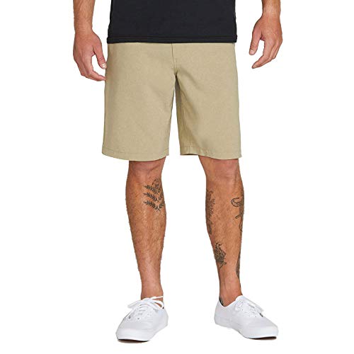 Volcom Herren Kerosene Hybrid-Chino, 53,3 cm Lässige Shorts, Khaki, 58 von Volcom