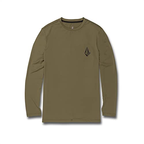 Volcom Herren LSF 50+, kurzärmelig, lockere Passform Rash-Guard-Shirt, Military 3, XL von Volcom