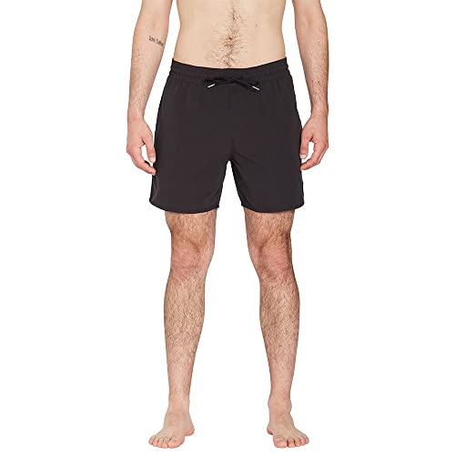 Volcom Herren Lido Solid Badehose, 40,6 cm Schwimm-Slips, schwarz, M von Volcom