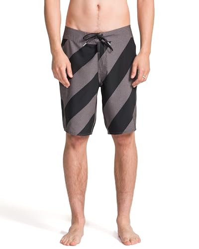 Volcom Herren Mod Tech 20" Swim Trunk Boardshorts, Schwarze Kombo, 31 von Volcom