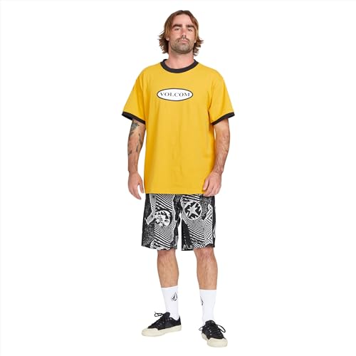 Volcom Herren Mod Tech, 48,3 cm Boardshorts, Schwarz Weiß, 6 von Volcom