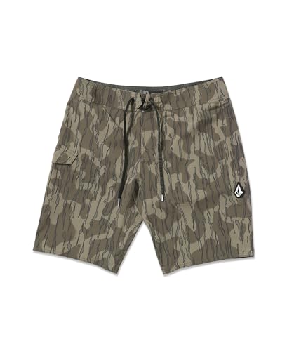 Volcom Herren Mod Tech 20" Swim Trunk Boardshorts, Brindle, 6 Volcom Herren Mod Tech 20" Swim Trunk Boardshorts, Brindle, 6 von Volcom
